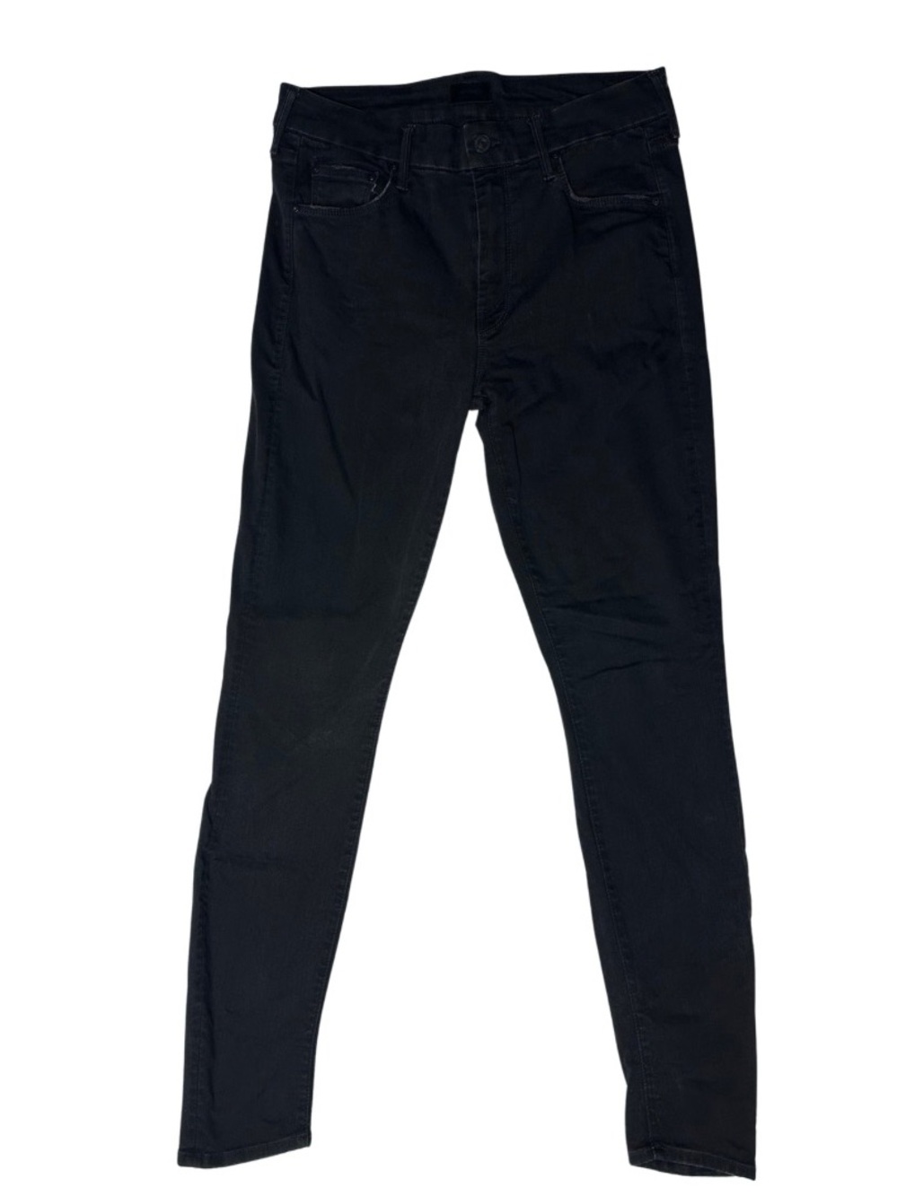 MOTHER Black Skinny High-Rise Jeans Size 29 Made in USA